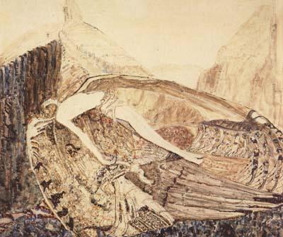 Vasily Surikov The Fallen Demon,on the death of Mikhail Vrubel (mk19) Germany oil painting art